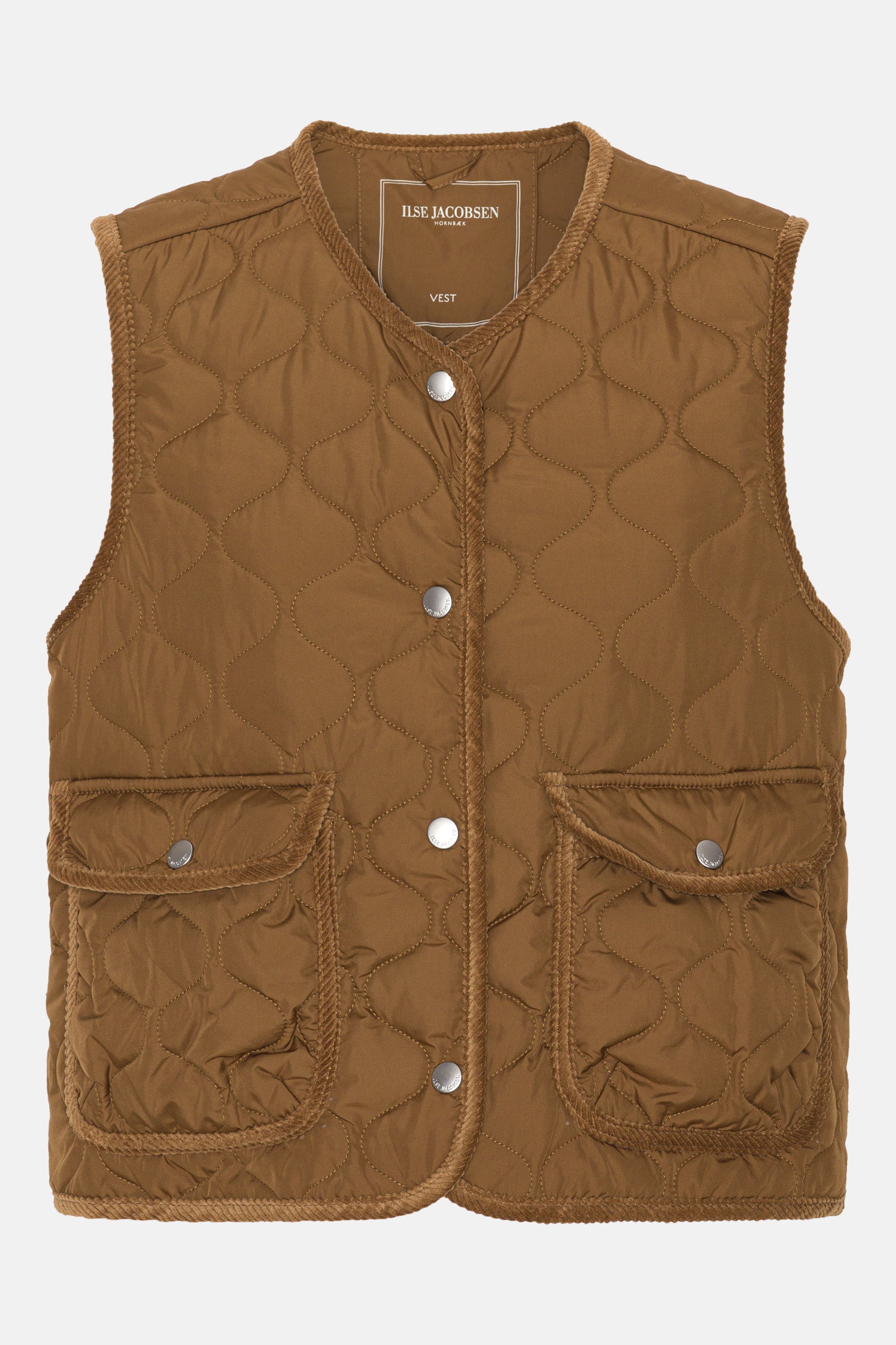 Ilse Jacobsen Hornbæk Outerwear Quilt Vest Vest 228 Walnut
